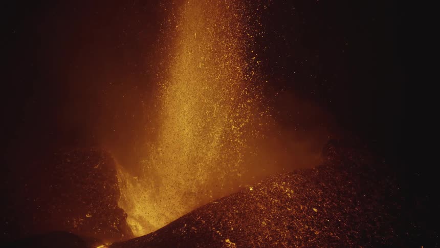 A splash of golden fire