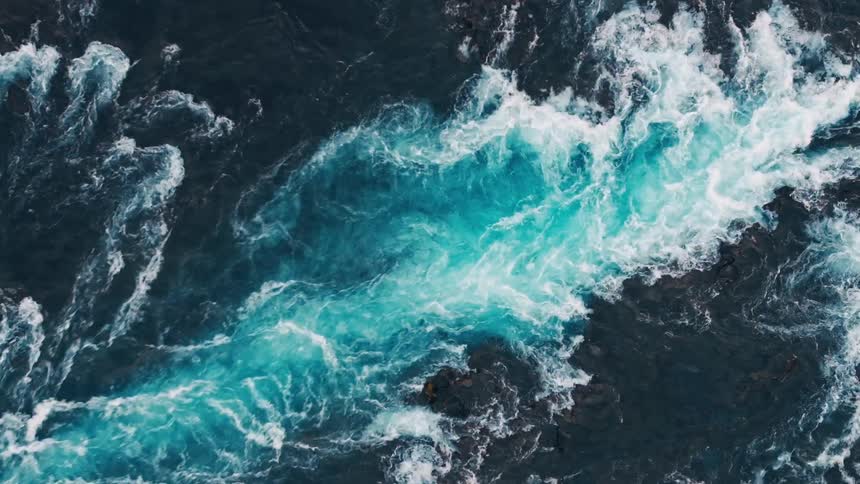 A clip of a flowing river