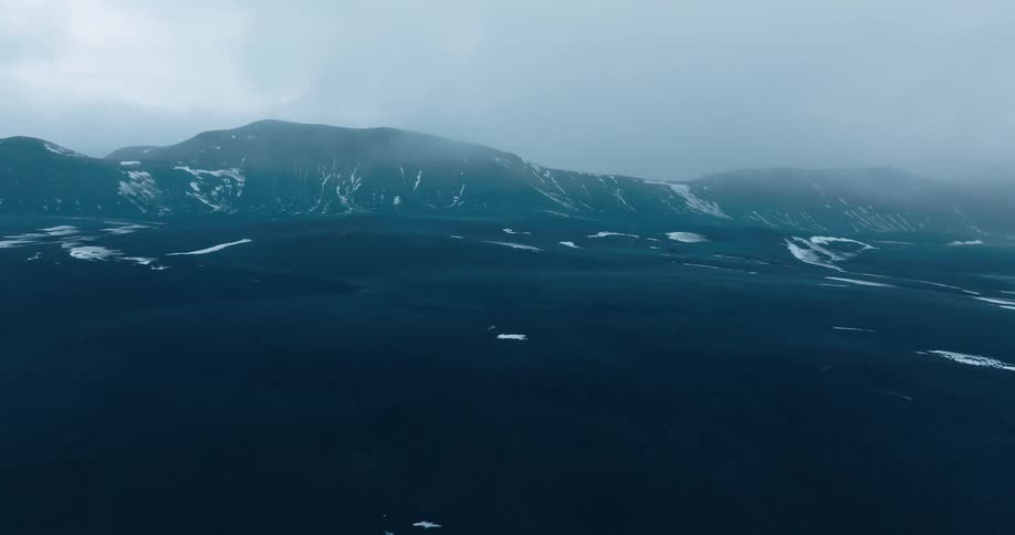 A clip of an ice mountain