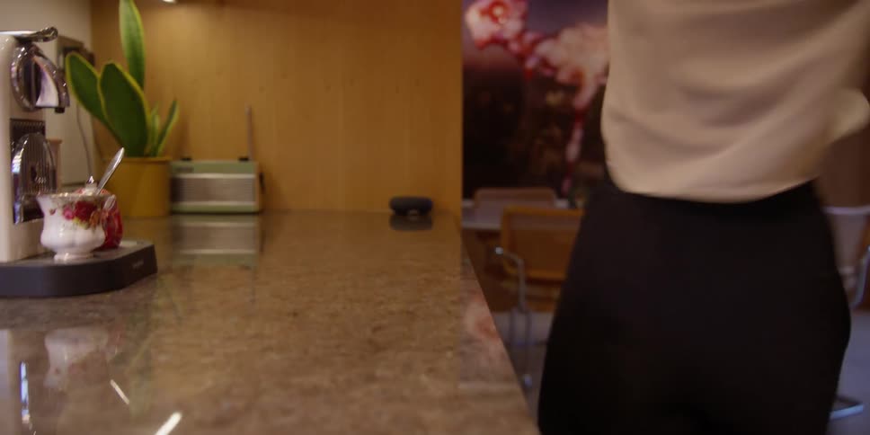 A footage of a male dancing and cleaning