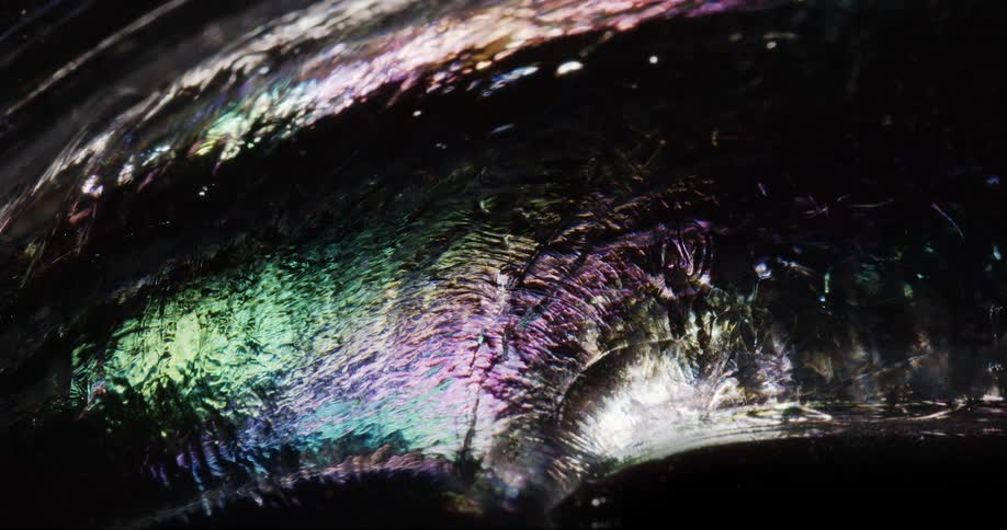 A clip of a colorful flowing liquid