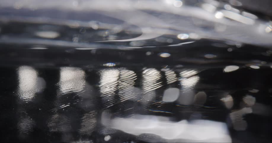 A clip of a reflective mirror