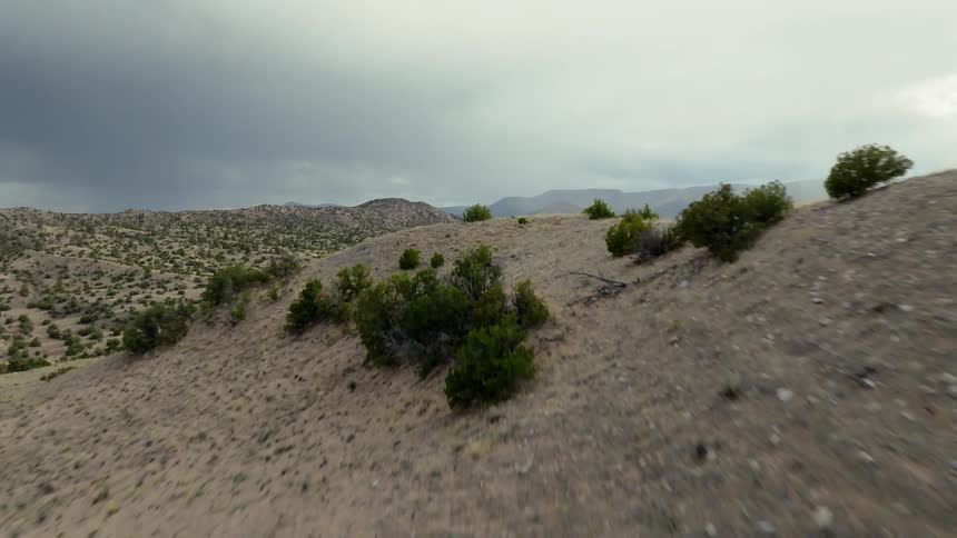 The mountains cover the horizon