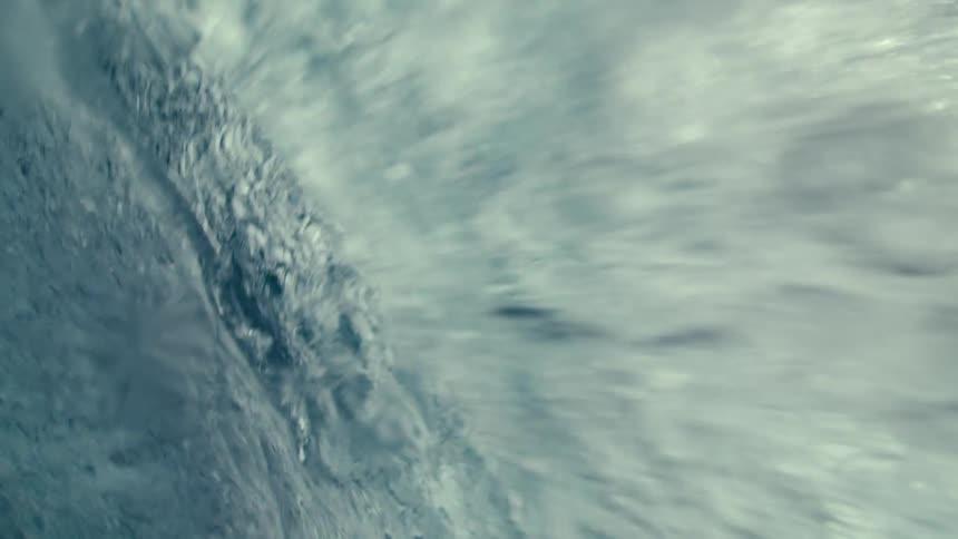 A giant ocean wave breaks