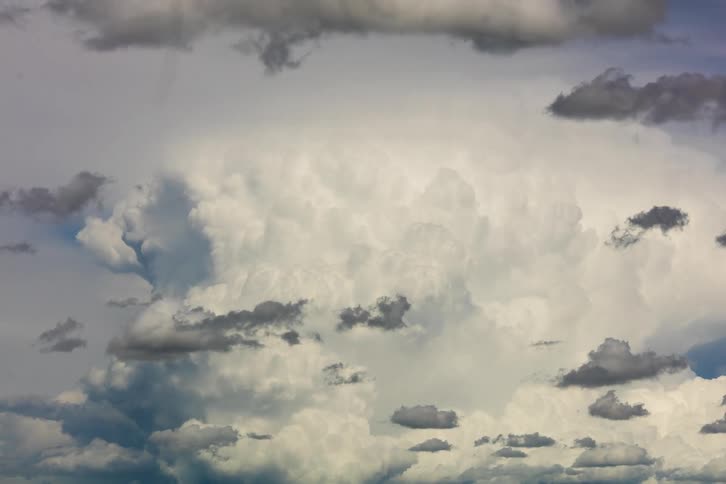 Time lapse of cloud formations moving in the sky