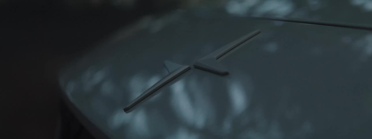 EV Polestar Logo on Hood of Car
