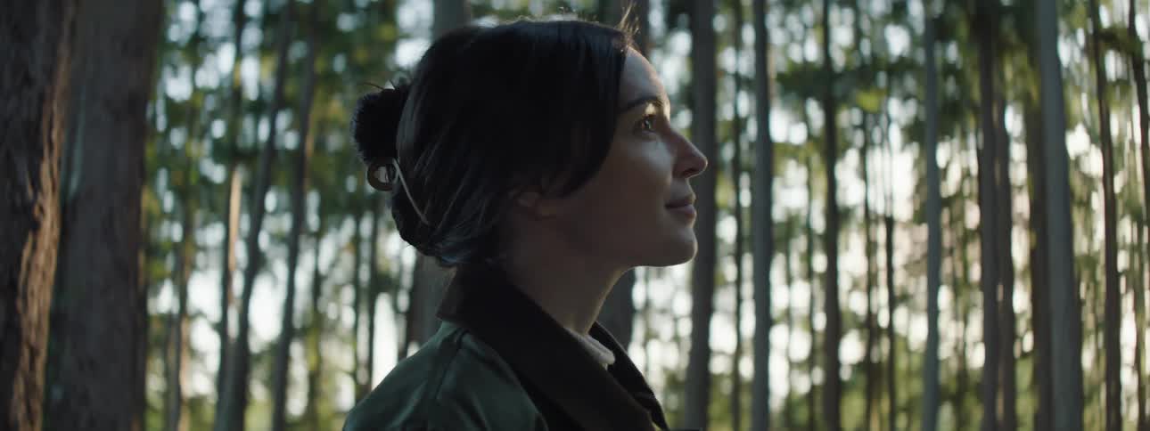 A woman reflects on life as she admires the beauty around her