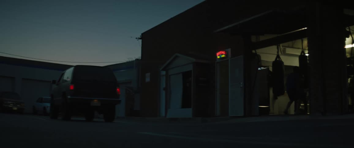A night footage of a person training