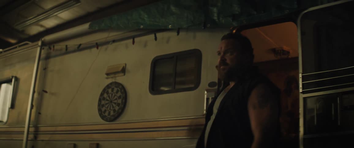 A clip of a man coming out of the room
