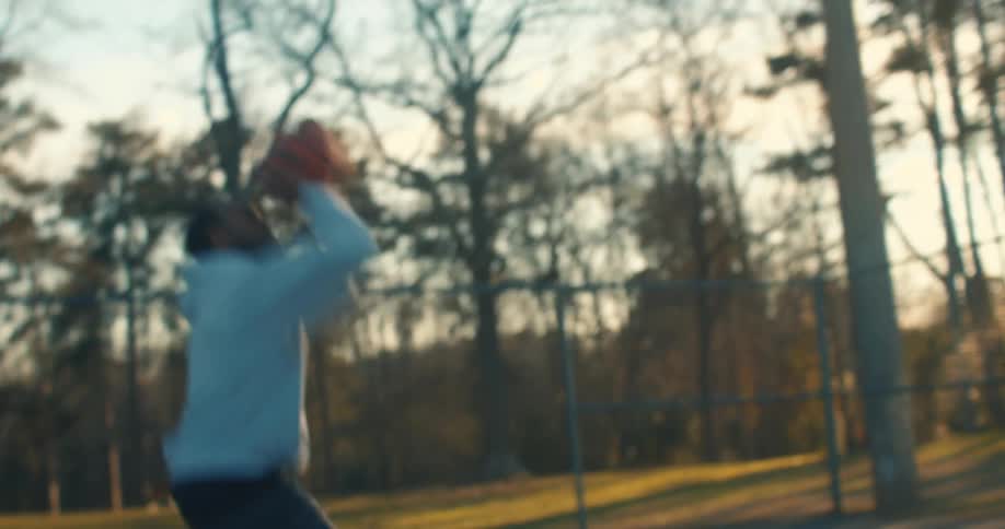 A clip of a person playing basketball