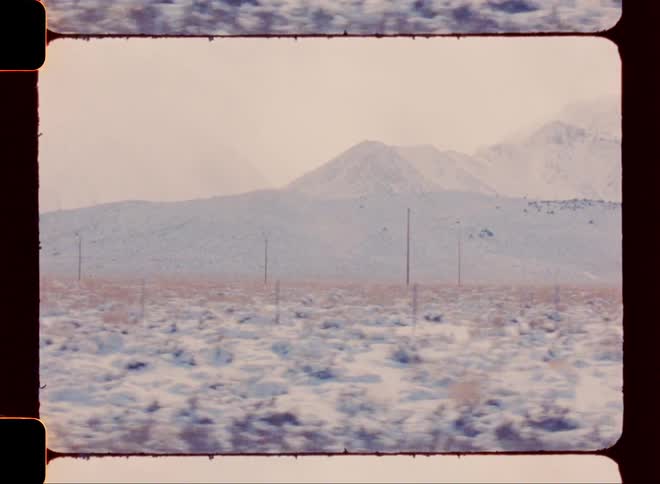 The mountain is covered with snow