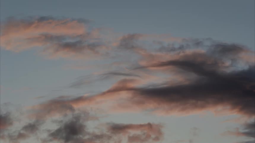 View to the blue sky with clouds in a morning