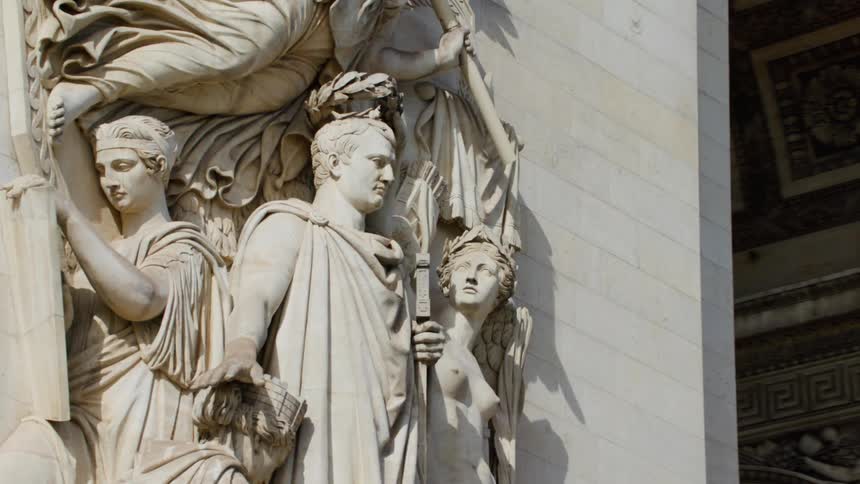 An ancient roman religious sculpture
