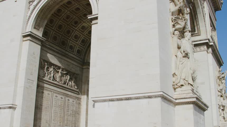 All sides of the arc de triomphe