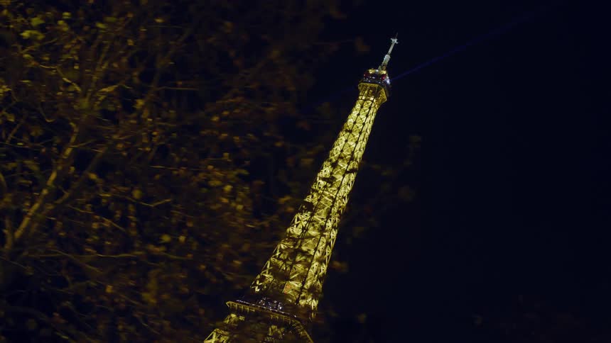 A night footage of a tower