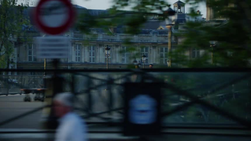 People walking in front of a tourist center on a morning in france