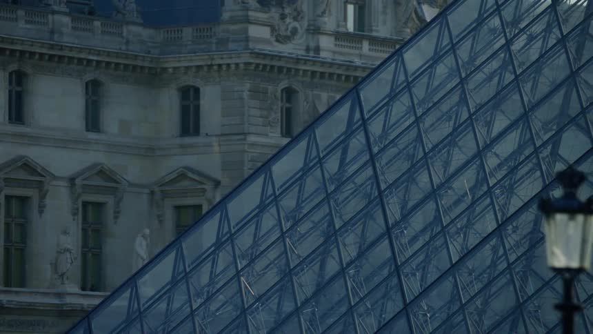 Louvre museum on a morning in paris