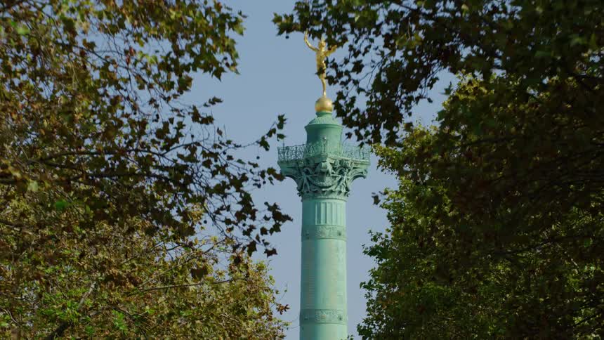 The genius of the bastille in paris