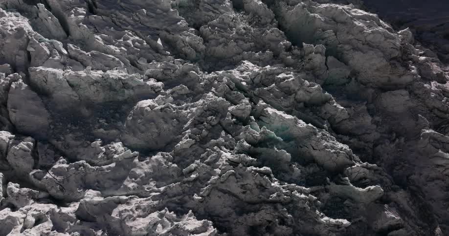 Aerial of a rocky terrain