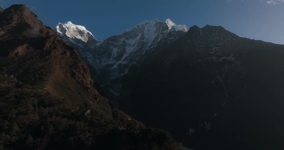 Aerial view of mount everest