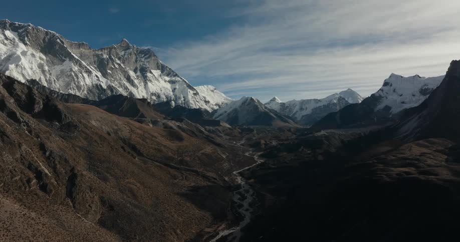 Landscape of mountains at midday