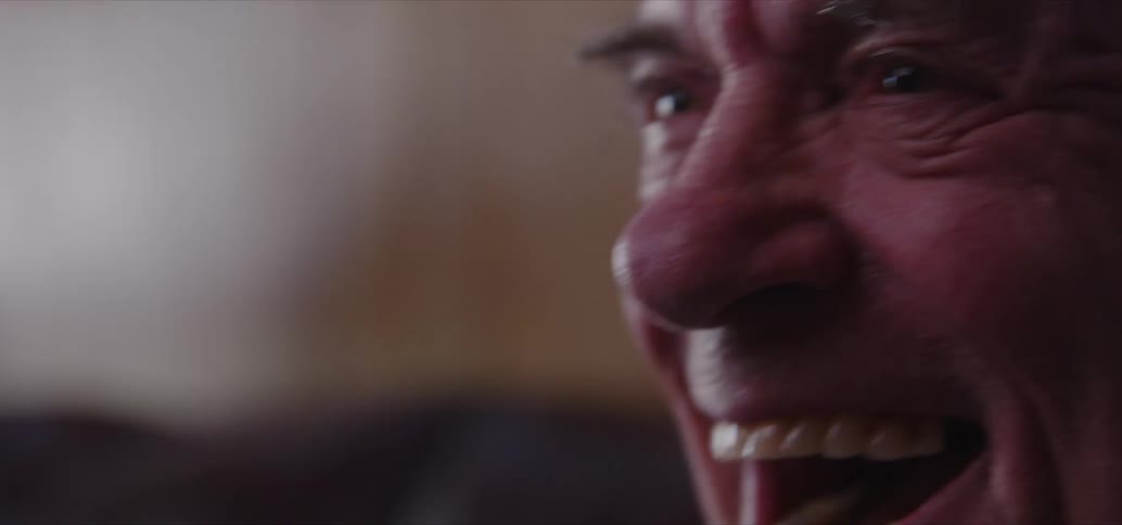 Closeup of a smiling man's face