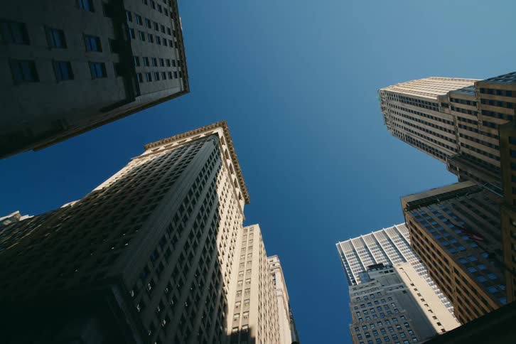 Skyscrapers of an urban city during the day