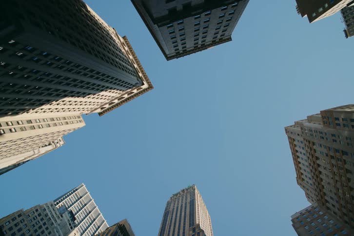 Skyscrapers in a metropolitan area during the day