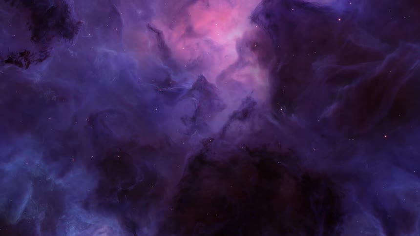 In the darkness of outer space are countless cosmic galaxies and stars