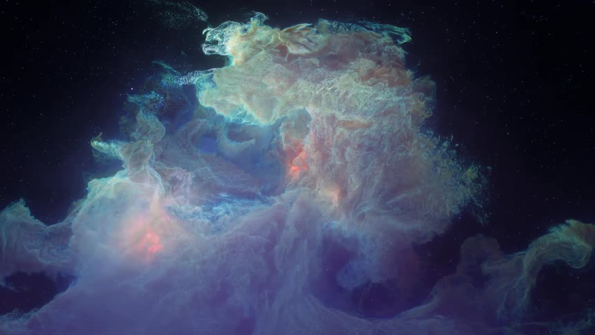 Bright offwhite abstract fluid