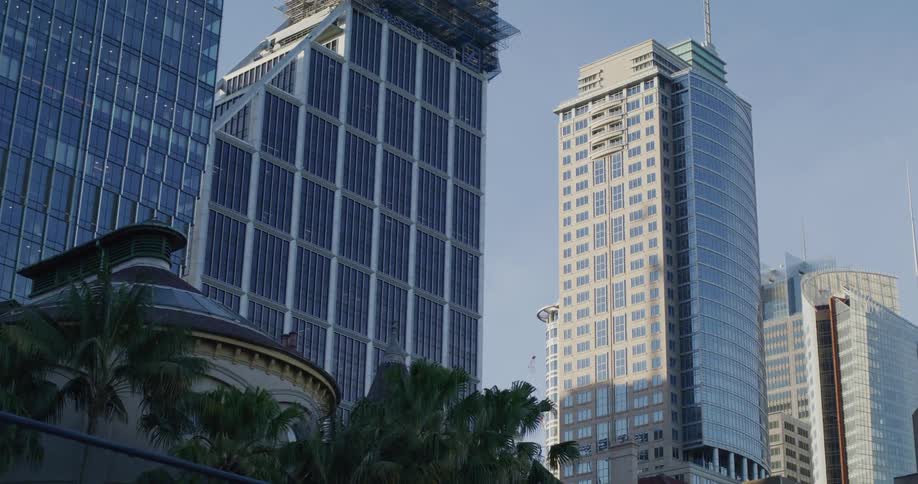 Tall buildings in a city