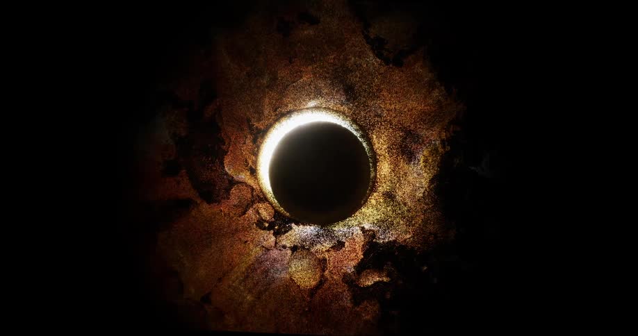 An abstract clip of the sun