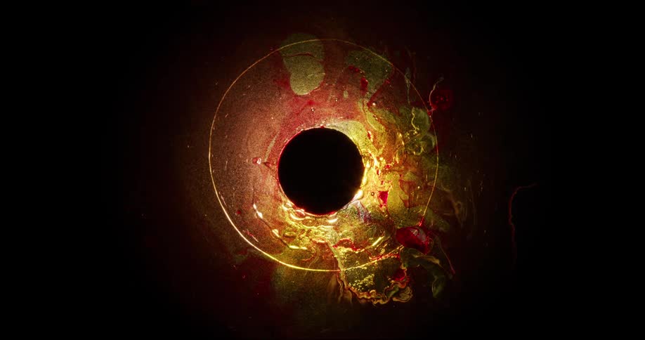 Special effects of a void emitting light