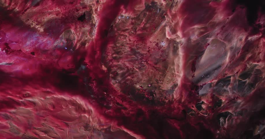 Red clouds in the starry galaxy