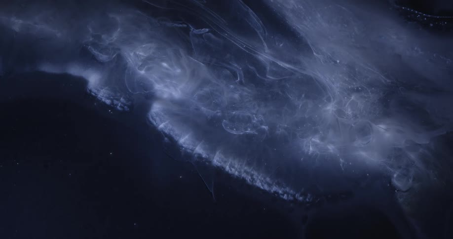 In outer space cosmic gases and twinkling stars fill the darkness