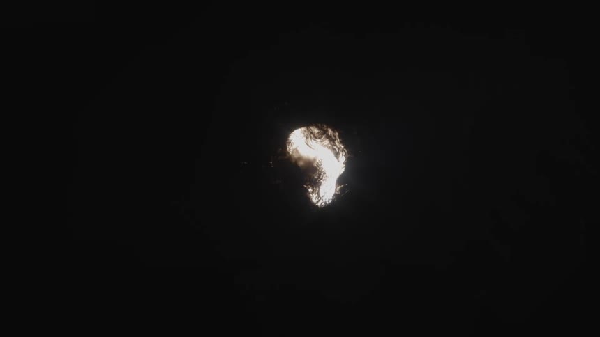 A computer effect of an explosion