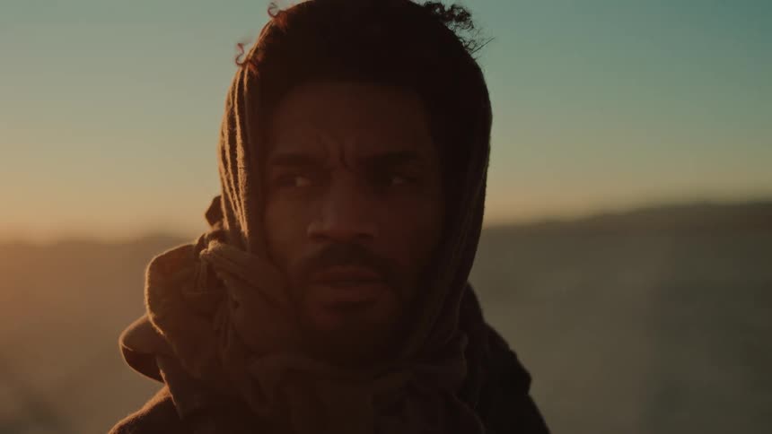 A clip of a man contemplating