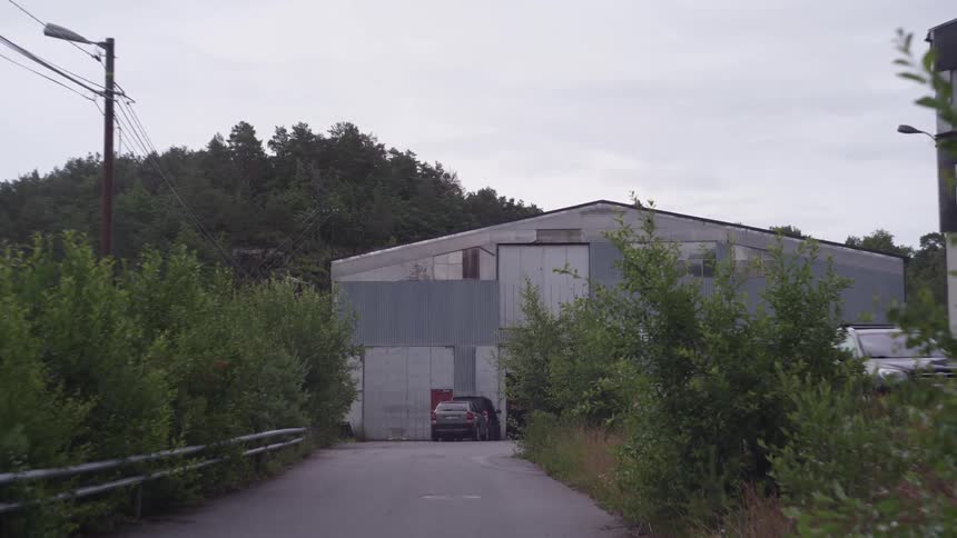 A car parked outside a building