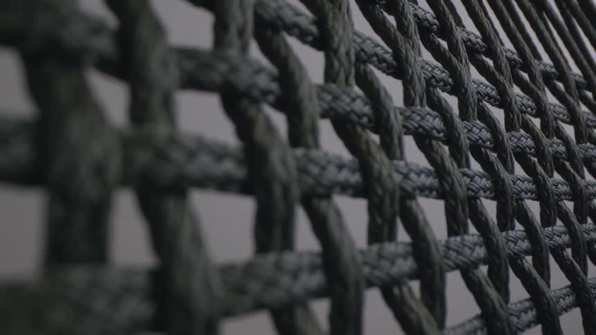 Strips of fabric woven into a pattern