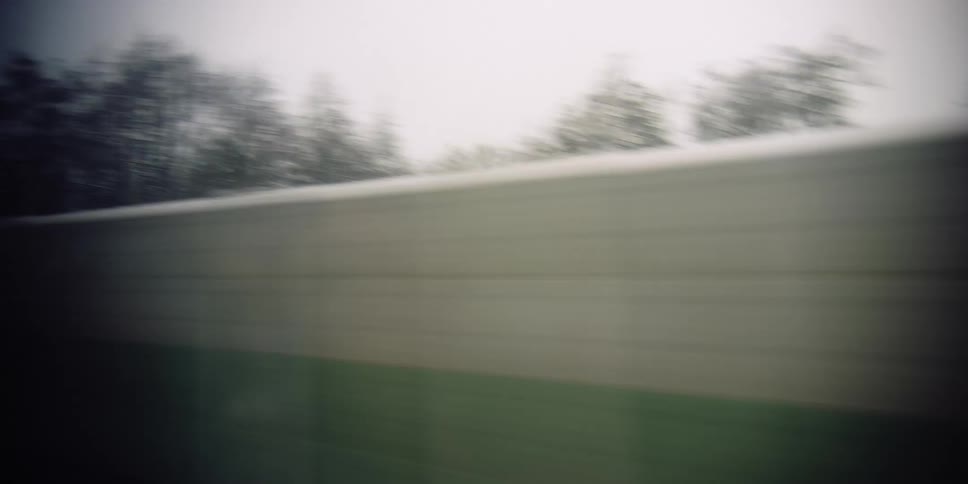 Nature and rural scenes seen from a train