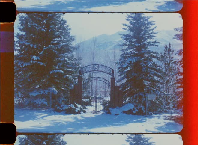 A clip of a gate during winter