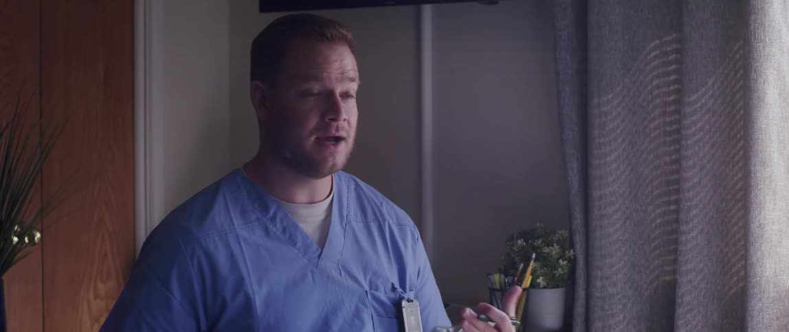 A clip of a nurse having a conversation