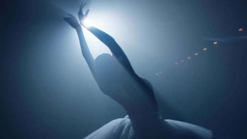 A clip of a ballerina dancing