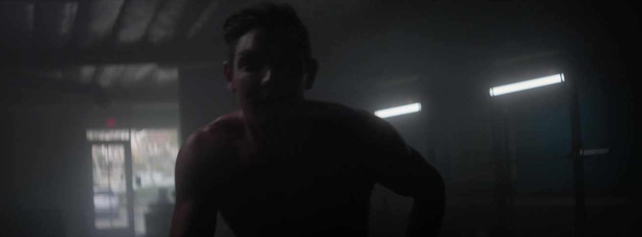 A clip of a man working out