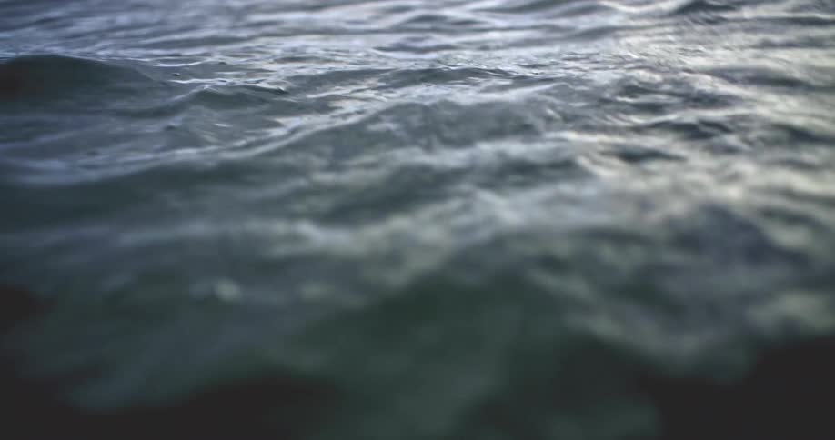 The water is rough in the ocean