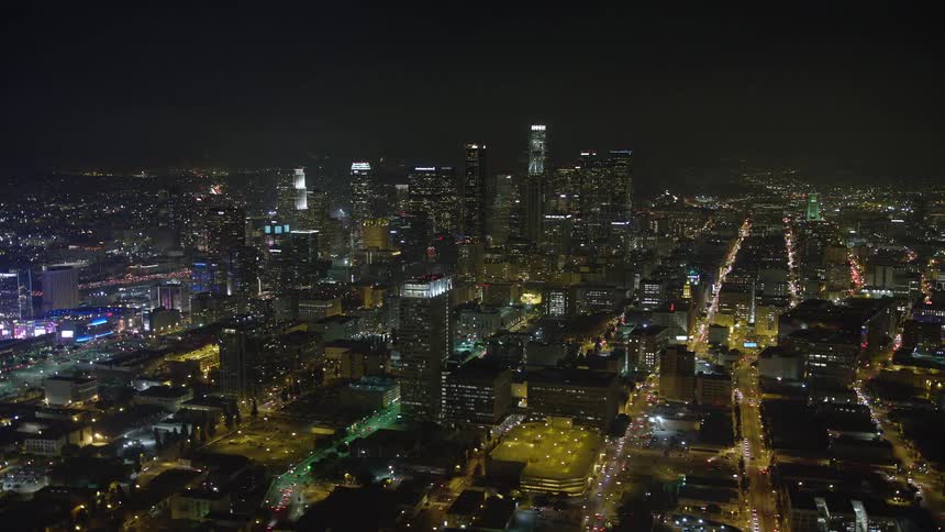 A night footage of a cityscape
