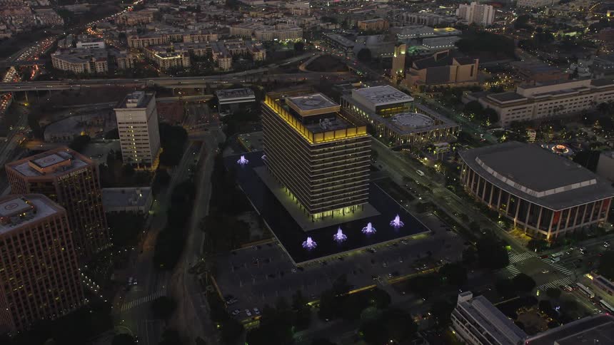 Aerial view of los angeles department of water and power