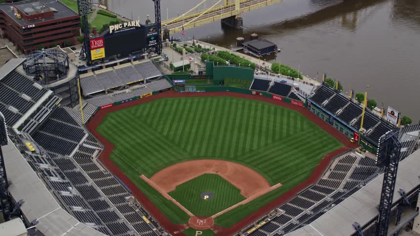 Aerial view of pnc park pittsburgh pirates stadium