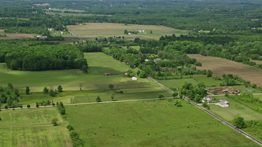 Houses in a rural area