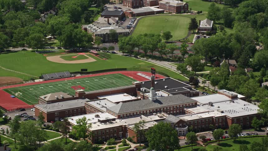 The campus is in the middle of the forest